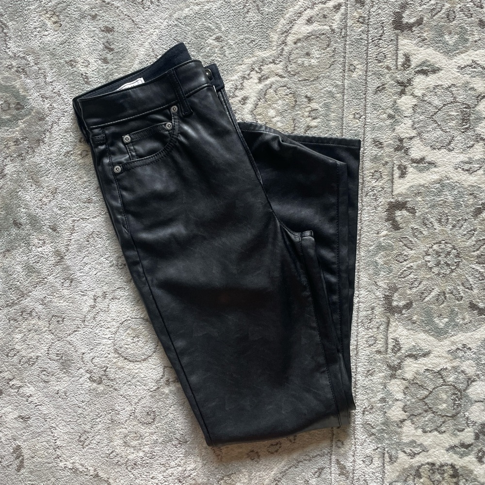 GAP Black Leather Pants